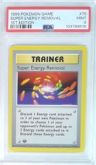 V1979: 1999: Super Energy Removal: 79/102: 1ST Edition: Game: PSA: 9: MINT: 103769515
